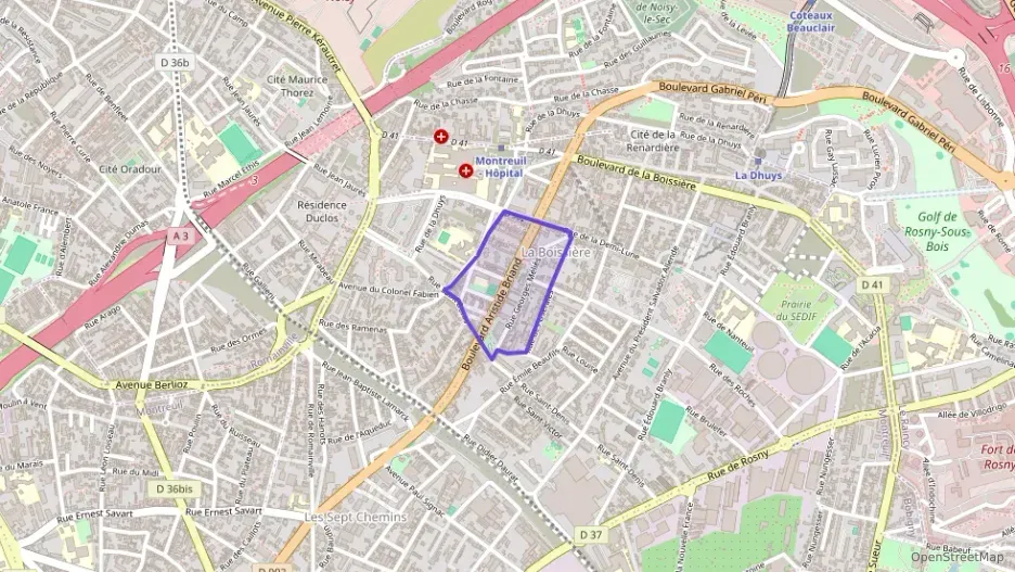 Appartement 64 m² trois pièces à vendre à Montreuil