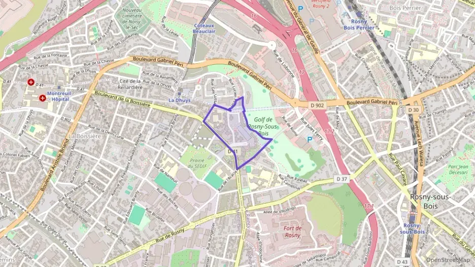 Appartement 43 m² deux pieces à vendre à Rosny-sous-Bois