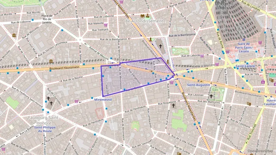 Appartement 27 m² une piece à vendre à Paris 8e Arrondissement