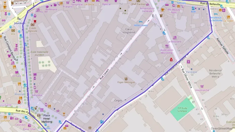 Appartement 66 m² trois pièces à vendre à Paris 20e Arrondissement