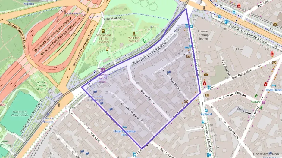 Appartement 29 m² une piece à vendre à Paris 16e Arrondissement