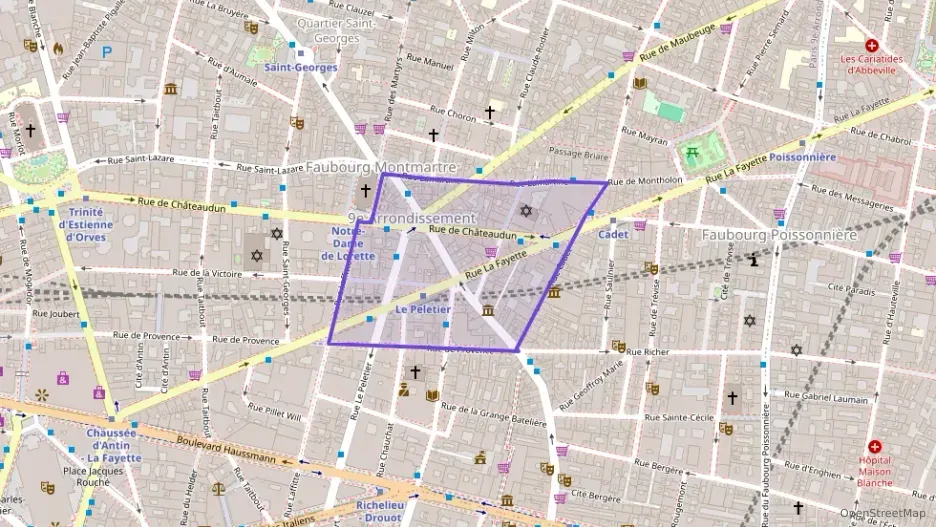 Appartement 60 m² trois pièces à vendre à Paris 9e Arrondissement