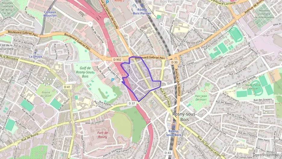Appartement 57 m² deux pieces à vendre à Rosny-sous-Bois