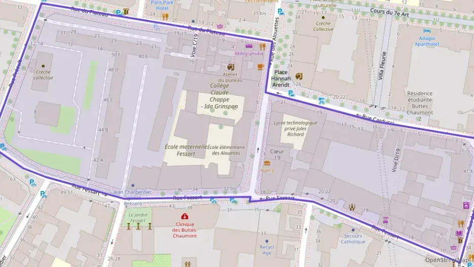 Appartement 28 m² une piece à vendre à Paris 19e Arrondissement