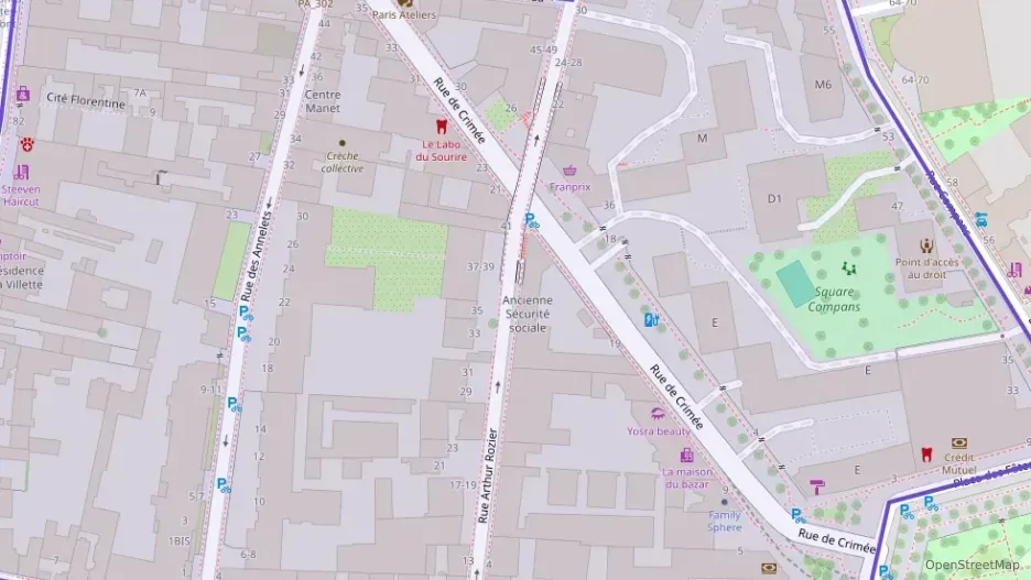 Appartement 37 m² deux pieces à vendre à Paris 19e Arrondissement