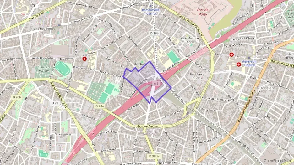 Appartement 64 m² trois pièces à vendre à Romainville