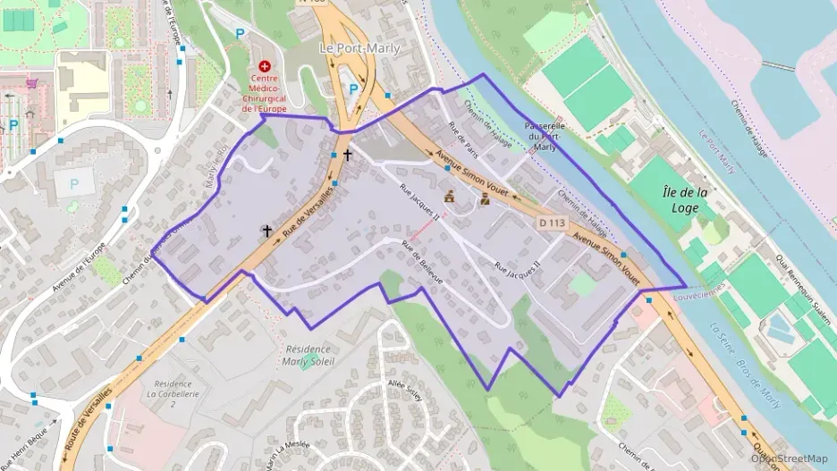 Appartement 75 m² trois pièces à vendre à Le Port-Marly