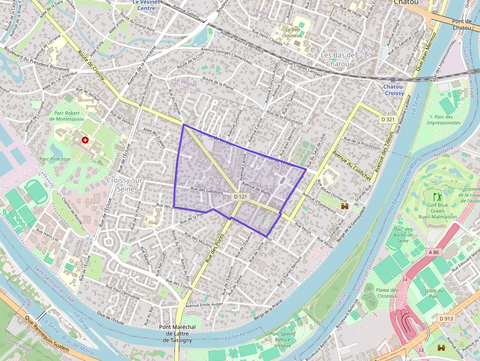 Appartement 86 m² quatre pièces à vendre à Croissy-sur-Seine