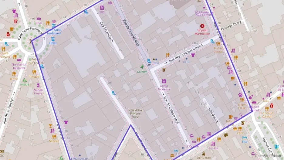 Appartement 47 m² trois pièces à vendre à Paris 17e Arrondissement