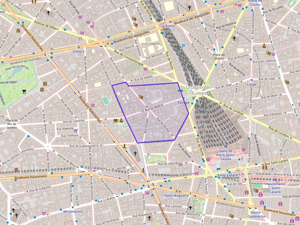 Appartement 57 m² deux pieces à vendre à Paris 8e Arrondissement