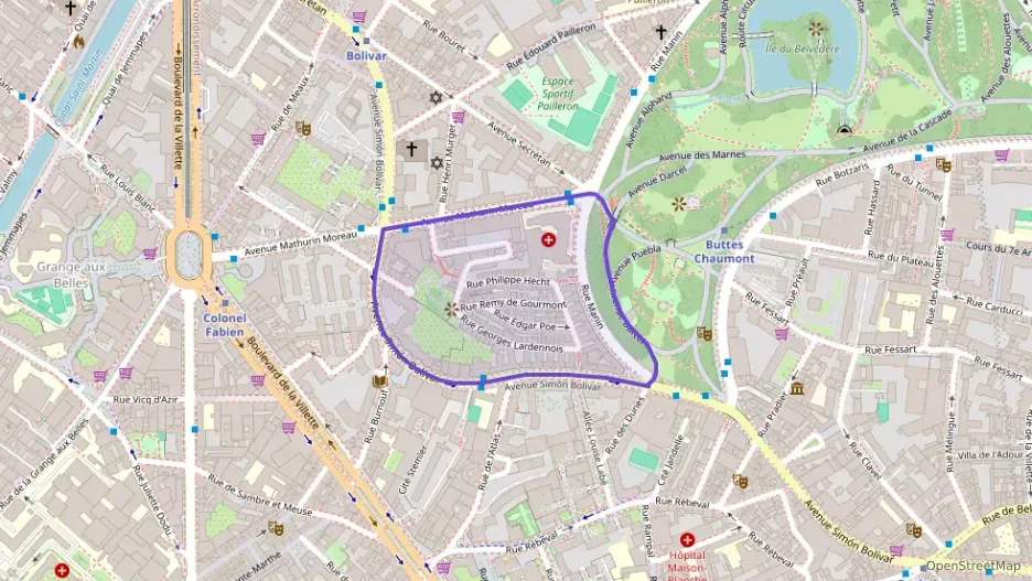 Appartement 66 m² deux pieces à vendre à Paris 19e Arrondissement