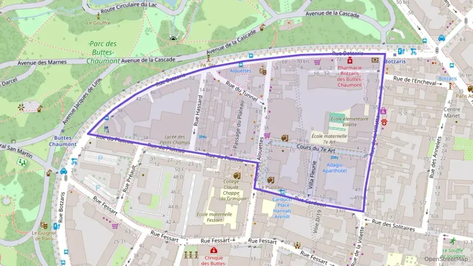 Appartement 23 m² une piece à vendre à Paris 19e Arrondissement