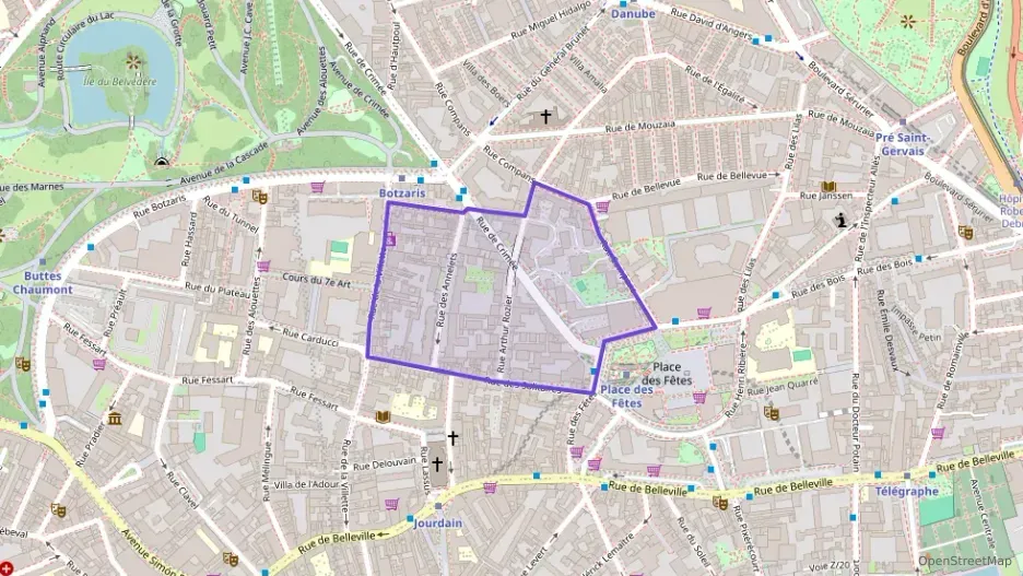 Appartement 44 m² deux pieces à vendre à Paris 19e Arrondissement