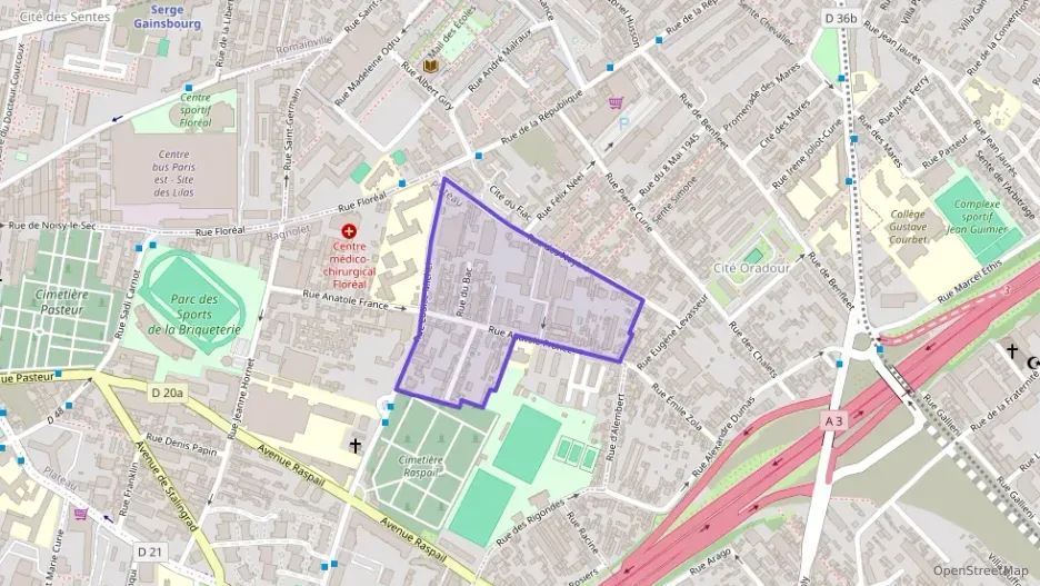 Appartement 35 m² une piece à vendre à Bagnolet