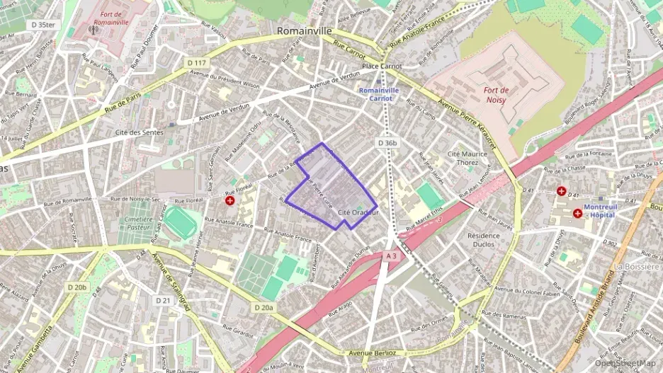 Appartement 55 m² trois pièces à vendre à Romainville Appartement 55 m² trois pièces à vendre à Romainville