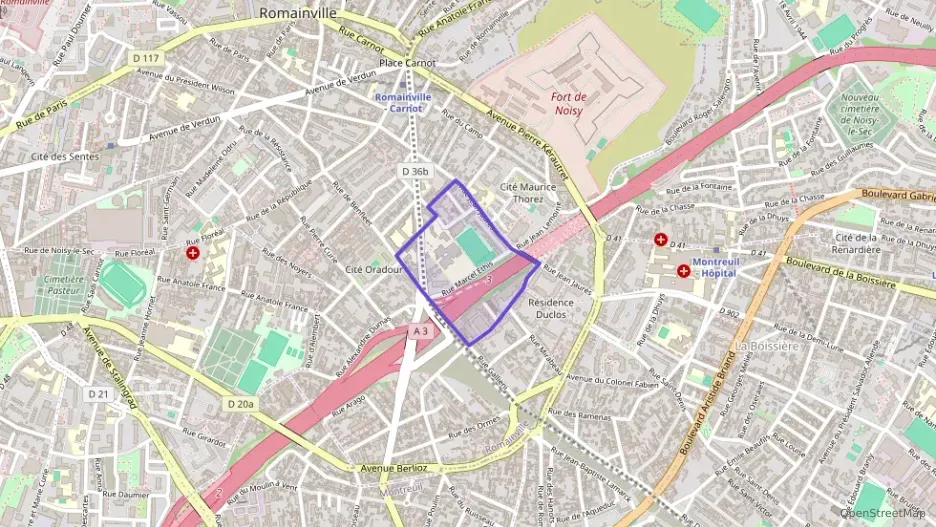 Appartement 48 m² deux pieces à vendre à Romainville Appartement 48 m² deux pieces à vendre à Romainville