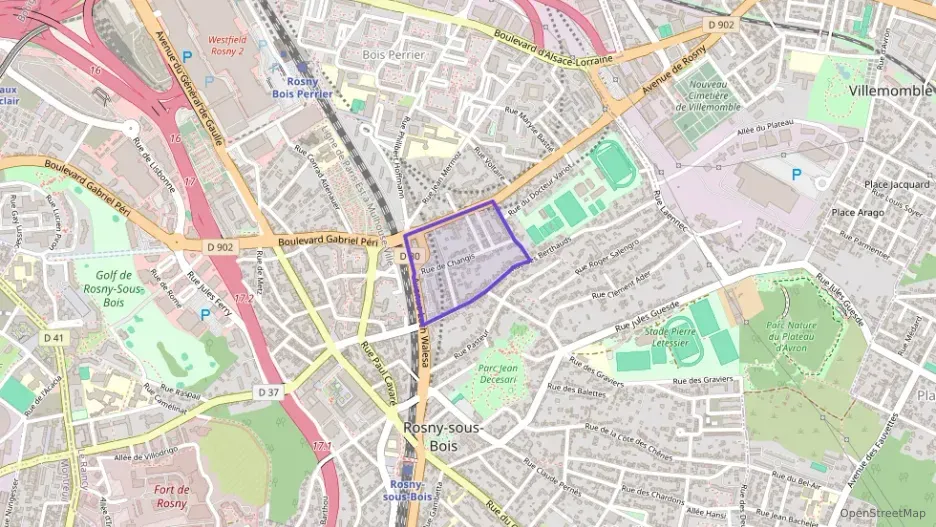 Appartement 56 m² deux pieces à vendre à Rosny-sous-Bois