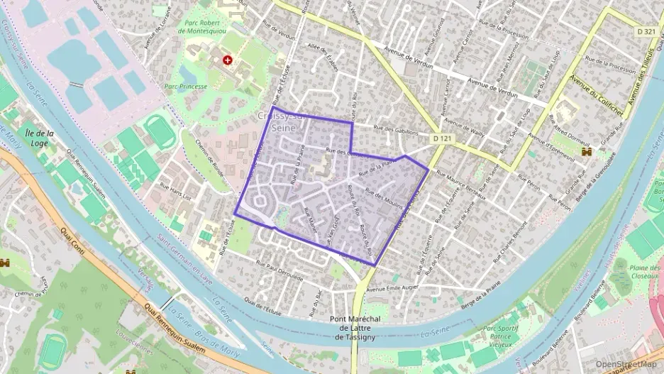 Appartement 121 m² trois pièces à vendre à Croissy-sur-Seine