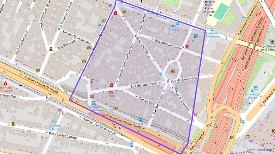 Appartement 68 m² deux pieces à vendre à Neuilly-sur-Seine