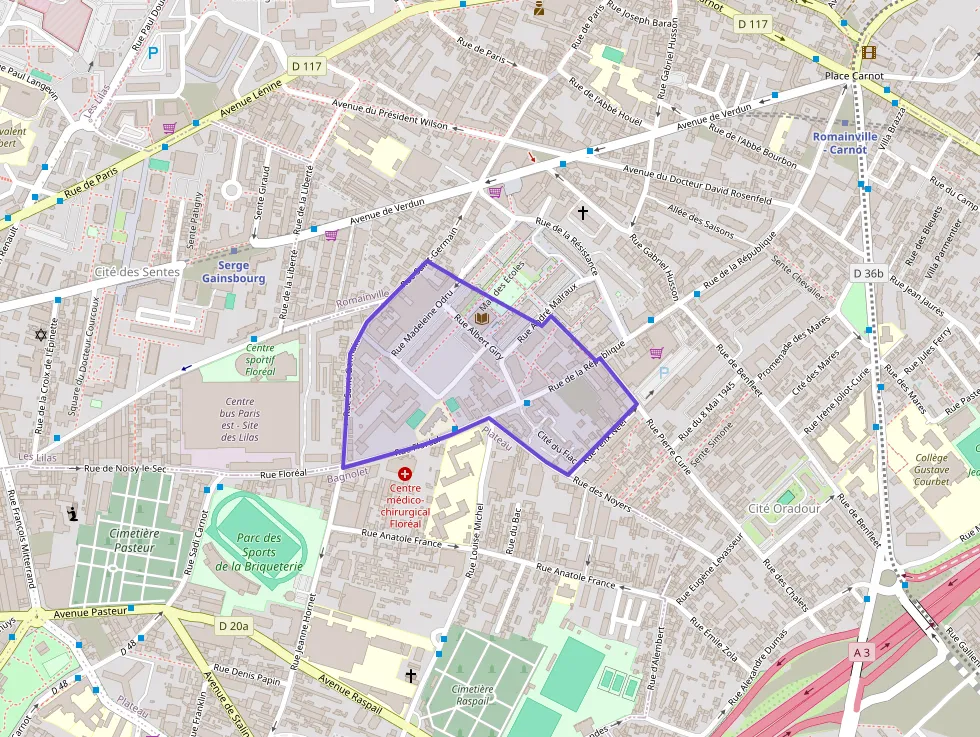 Appartement 60 m² trois pièces à vendre à Romainville