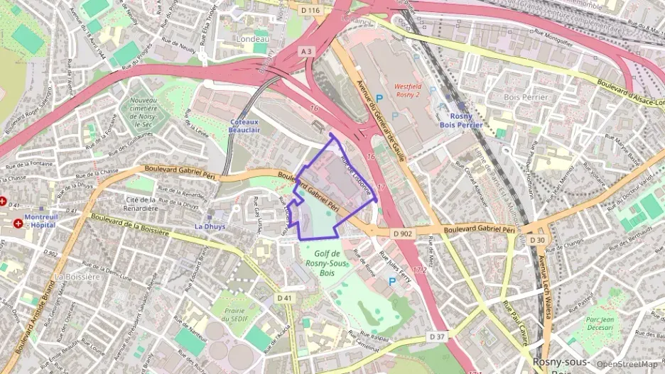 Appartement 45 m² deux pieces à vendre à Rosny-sous-Bois