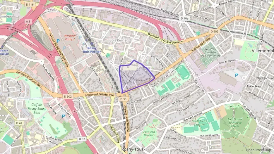 Appartement 64 m² trois pièces à vendre à Rosny-sous-Bois