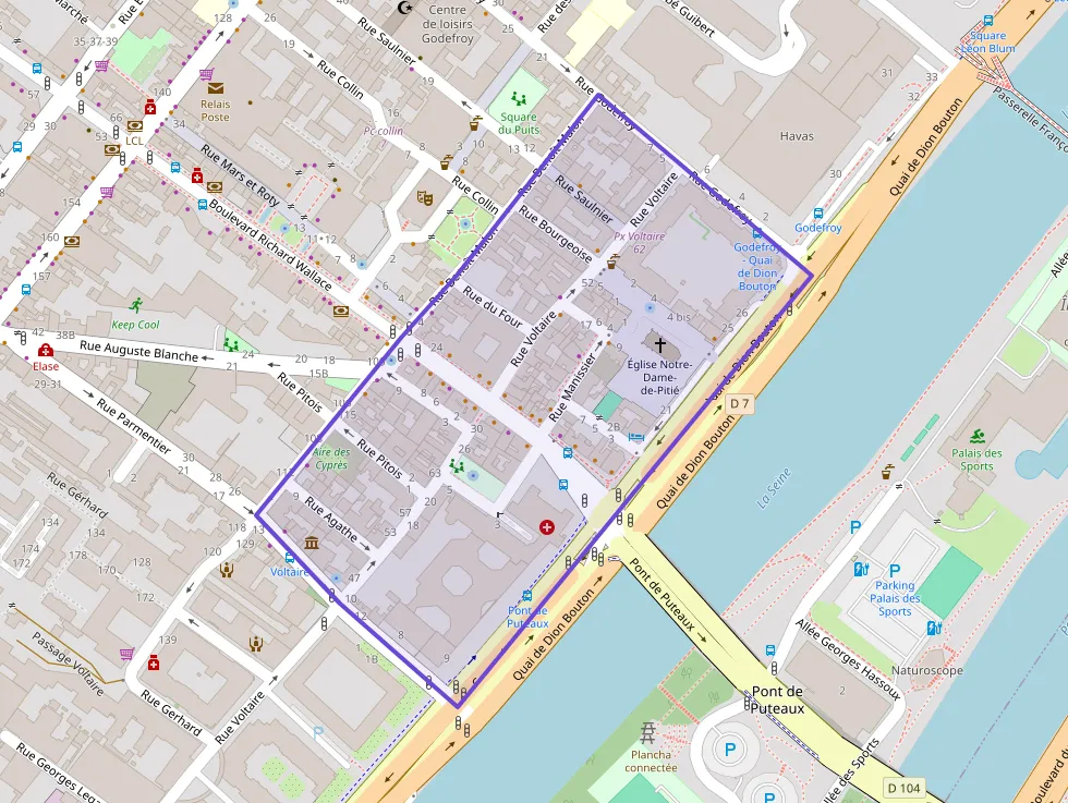 Appartement 83 m² trois pièces à vendre à Puteaux