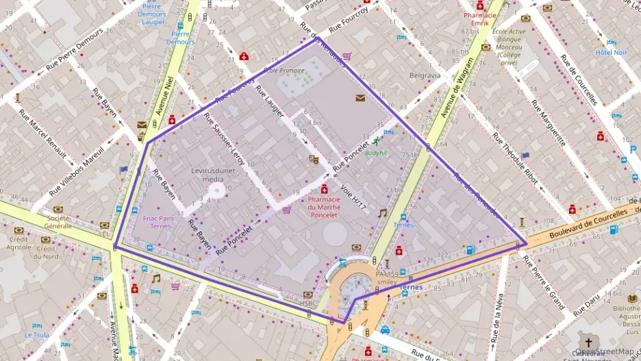 Appartement 36 m² deux pieces à vendre à Paris 17e Arrondissement