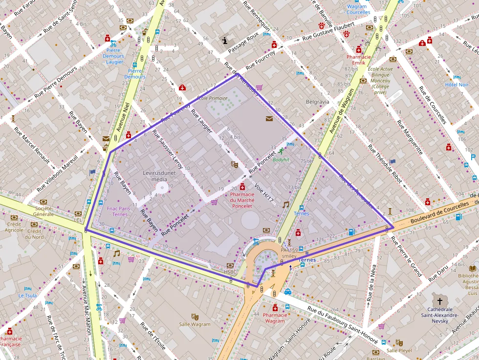 Appartement 46 m² deux pieces à vendre à Paris 17e Arrondissement