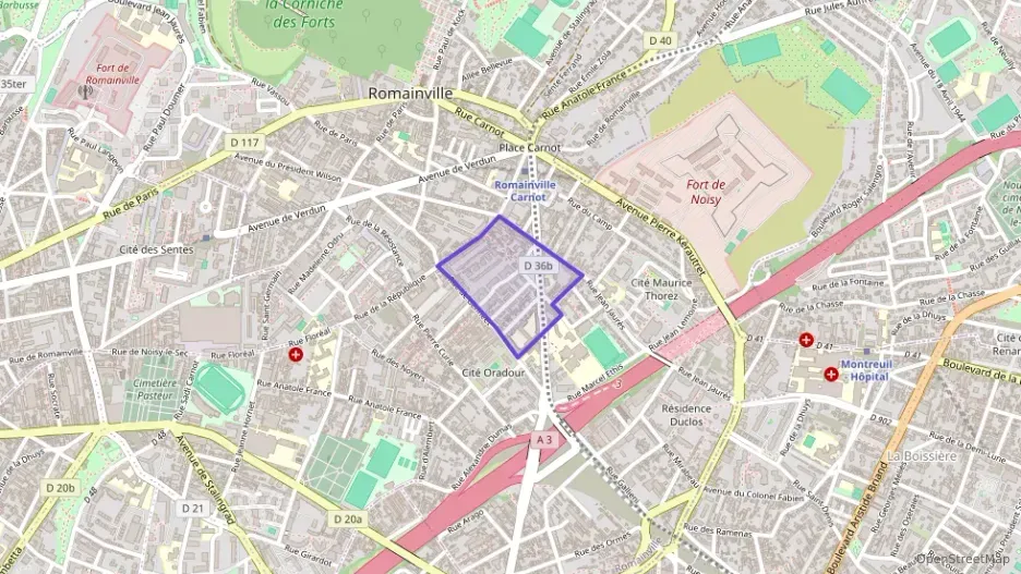 Appartement 53 m² trois pièces à vendre à Romainville