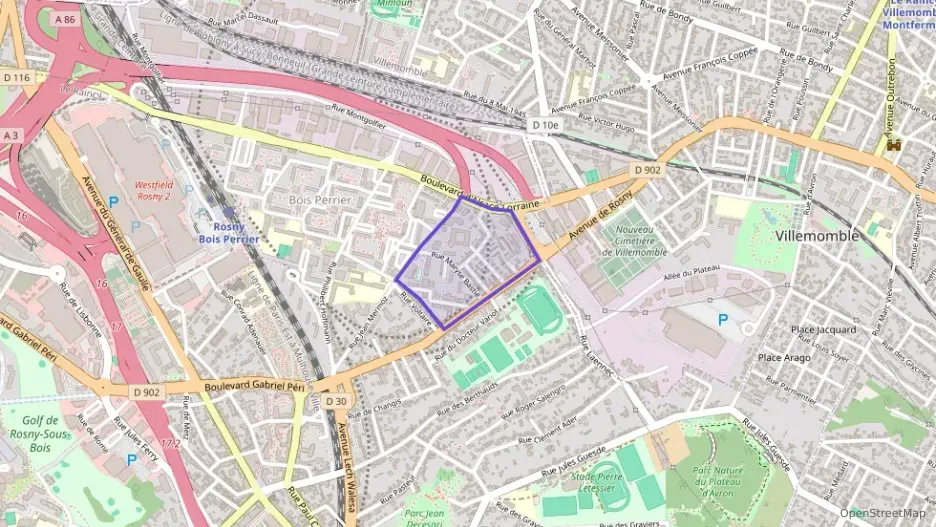 Appartement 67 m² trois pièces à vendre à Rosny-sous-Bois