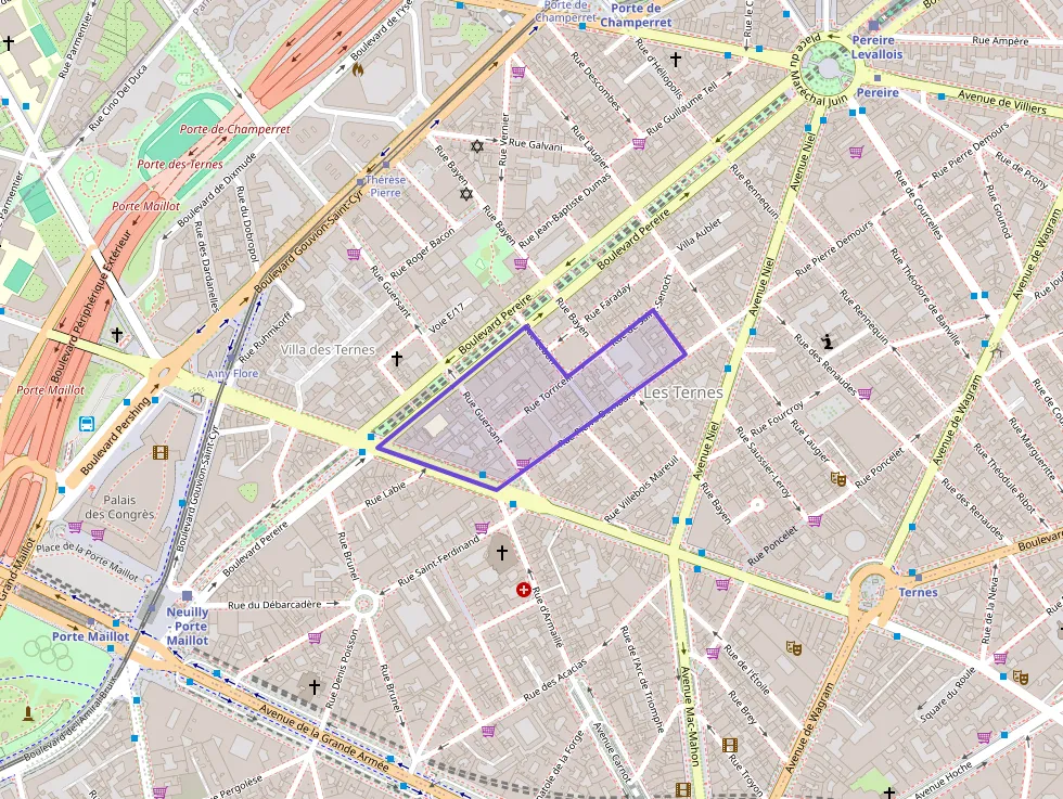 Appartement 55 m² quatre pièces à vendre à Paris 17e Arrondissement