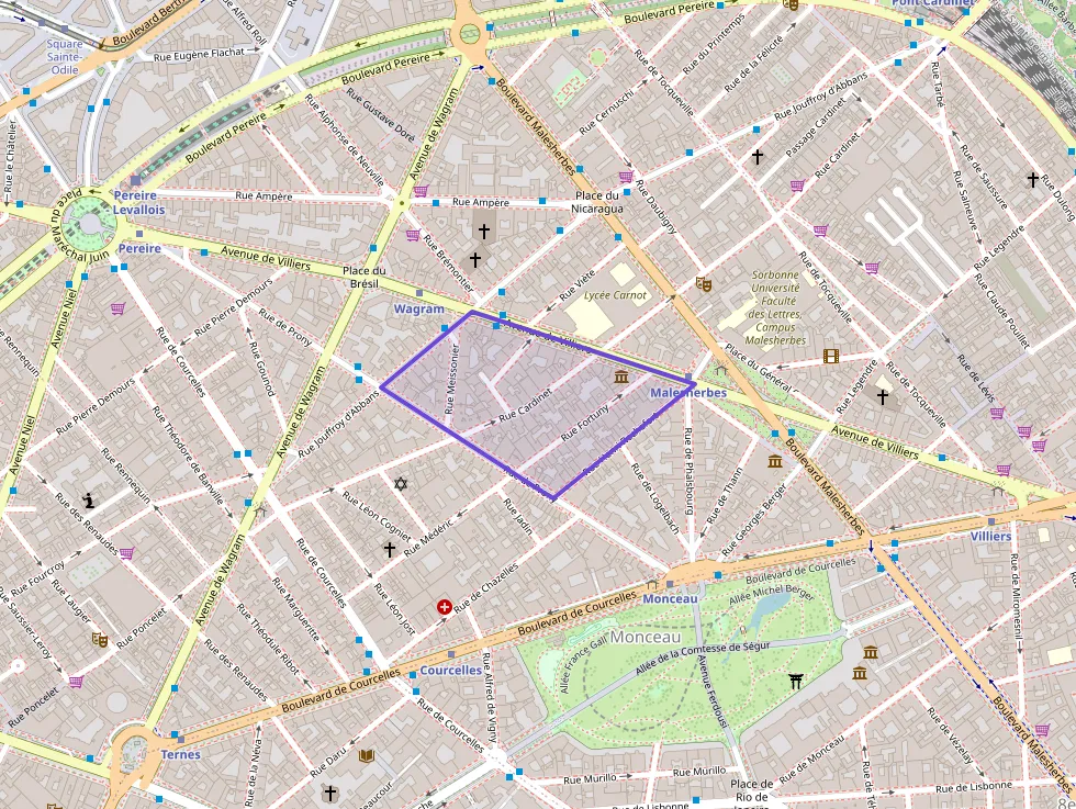 Appartement 90 m² deux pieces à vendre à Paris 17e Arrondissement