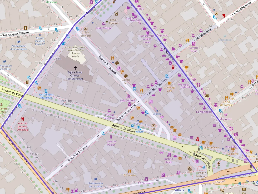 Appartement 46 m² deux pieces à vendre à Paris 17e Arrondissement