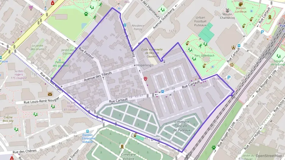 Appartement 75 m² quatre pièces à vendre à Puteaux