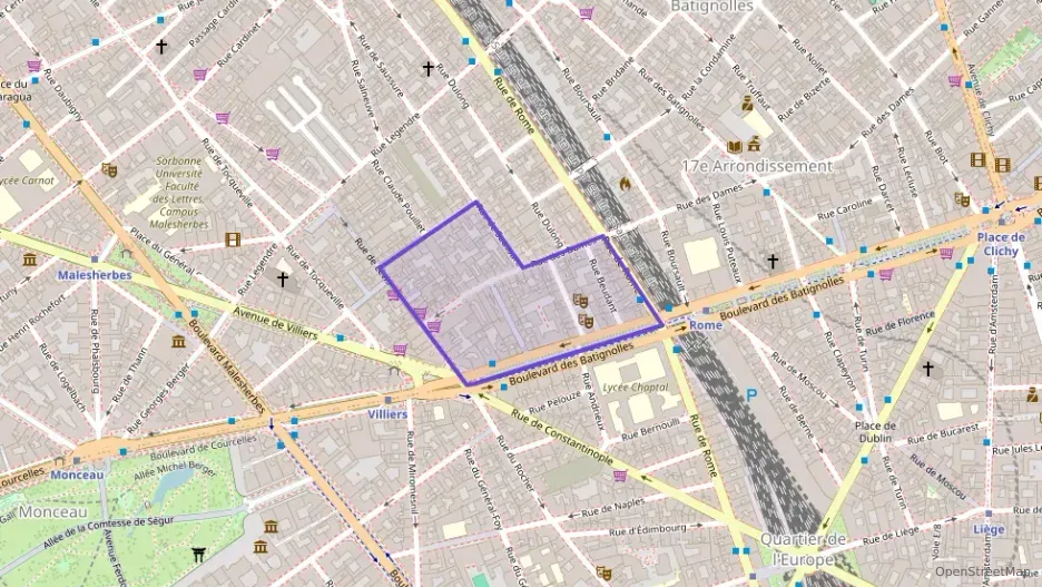 Appartement 54 m² trois pièces à vendre à Paris 17e Arrondissement