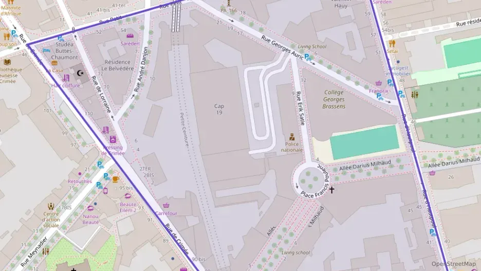 Appartement 45 m² deux pieces à vendre à Paris 19e Arrondissement