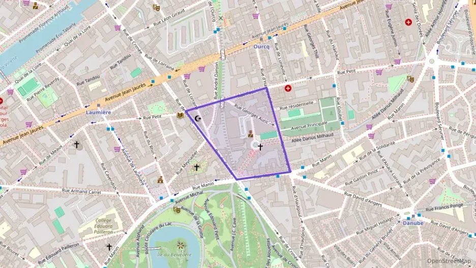 Appartement 45 m² deux pieces à vendre à Paris 19e Arrondissement