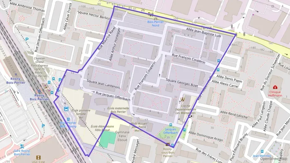 Appartement 44 m² deux pieces à vendre à Rosny-sous-Bois