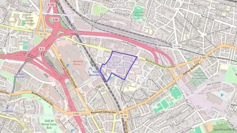 Appartement 44 m² deux pieces à vendre à Rosny-sous-Bois