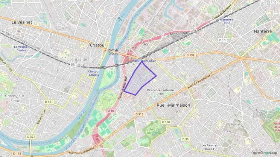 Appartement 58 m² une piece à vendre à Rueil-Malmaison