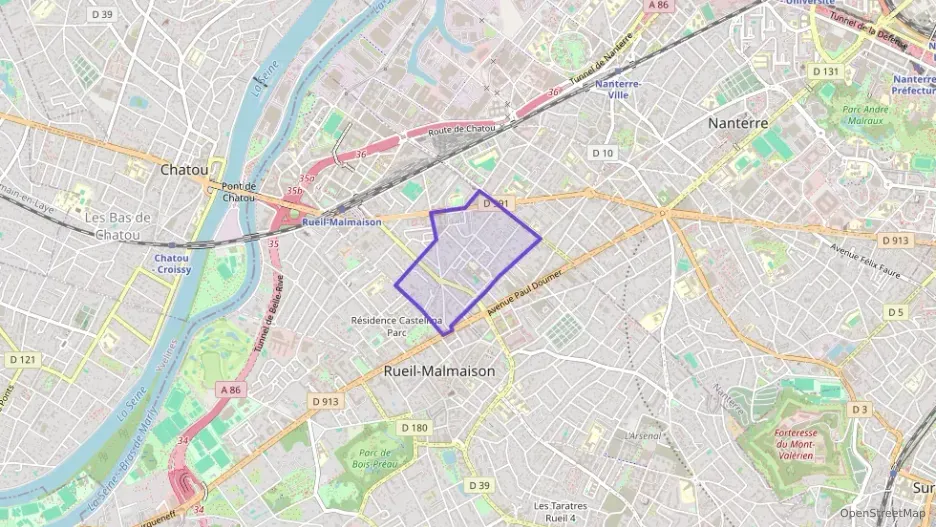 Appartement 59 m² quatre pièces à vendre à Rueil-Malmaison