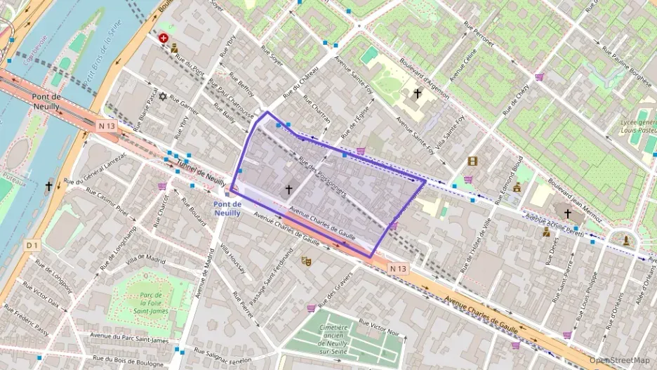 Appartement 50 m² deux pieces à vendre à Neuilly-sur-Seine