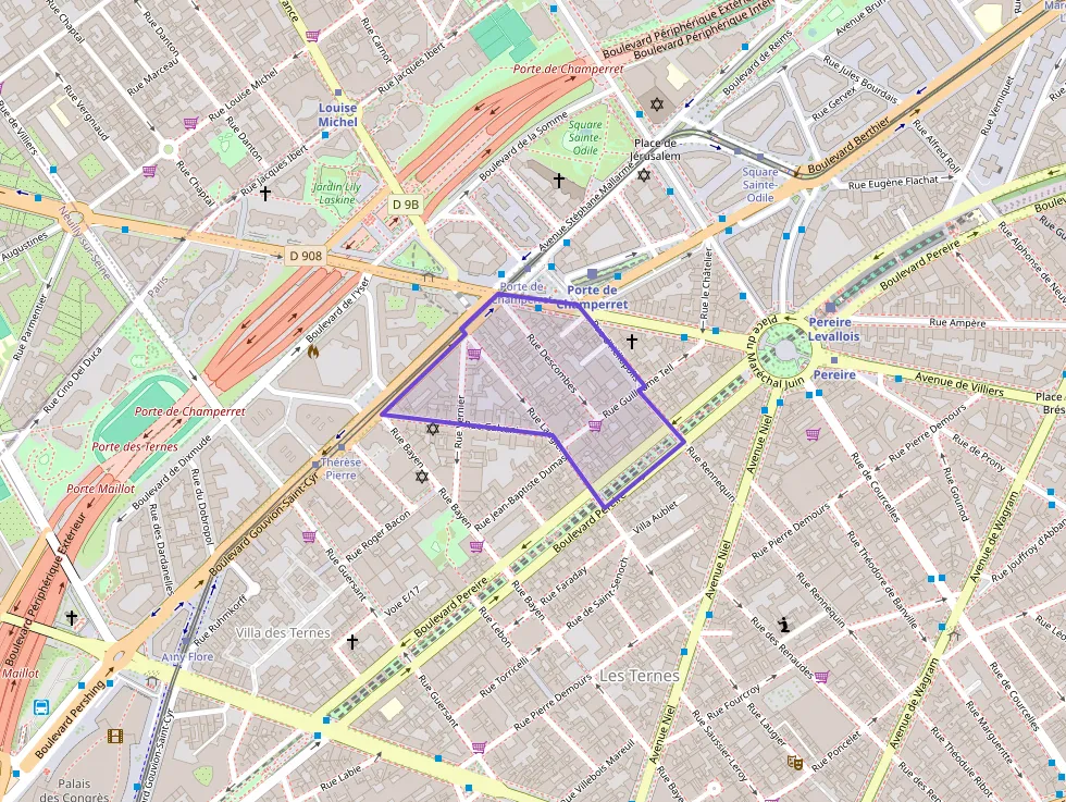 Appartement 40 m² deux pieces à vendre à Paris 17e Arrondissement