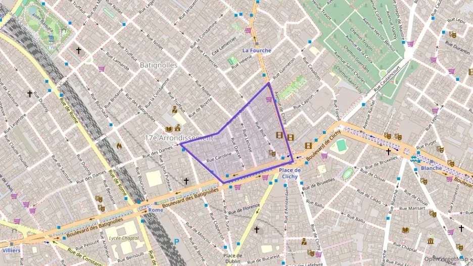 Appartement 46 m² une piece à vendre à Paris 17e Arrondissement