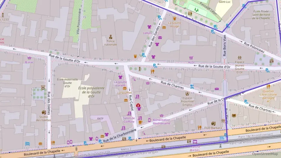 Appartement 47 m² deux pieces à vendre à Paris 18e Arrondissement