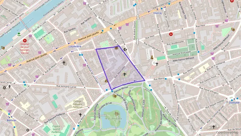 Appartement 68 m² trois pièces à vendre à Paris 19e Arrondissement
