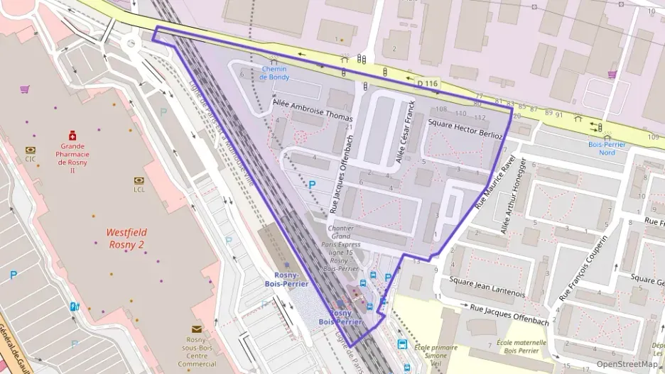 Appartement 49 m² deux pieces à vendre à Rosny-sous-Bois