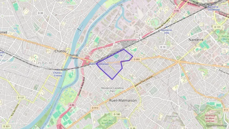 Appartement 68 m² quatre pièces à vendre à Rueil-Malmaison