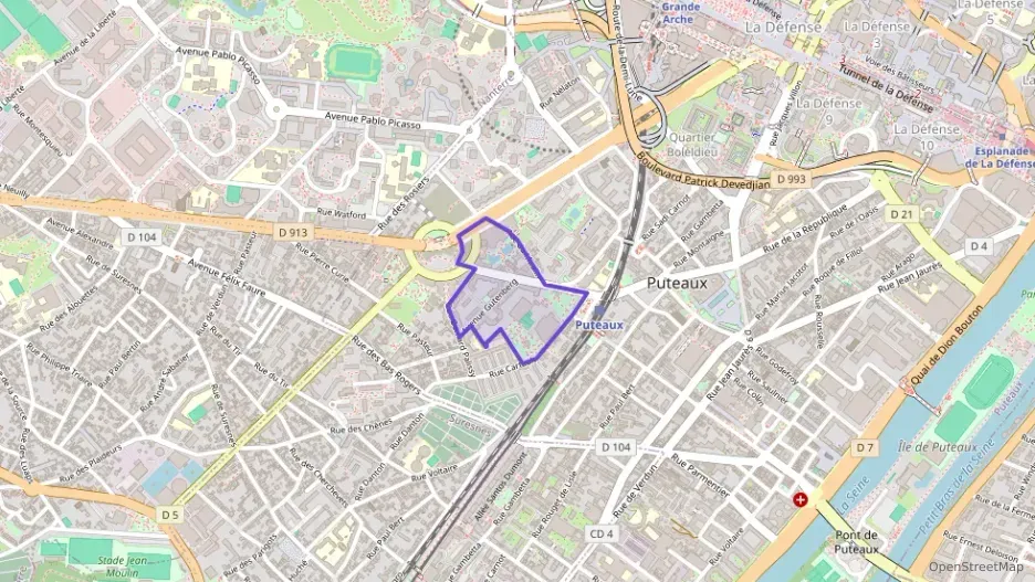 Appartement 56 m² trois pièces à vendre à Puteaux